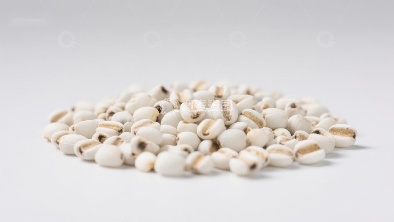 高清大图下载【趣麦麦图】一堆白色豆子的特写