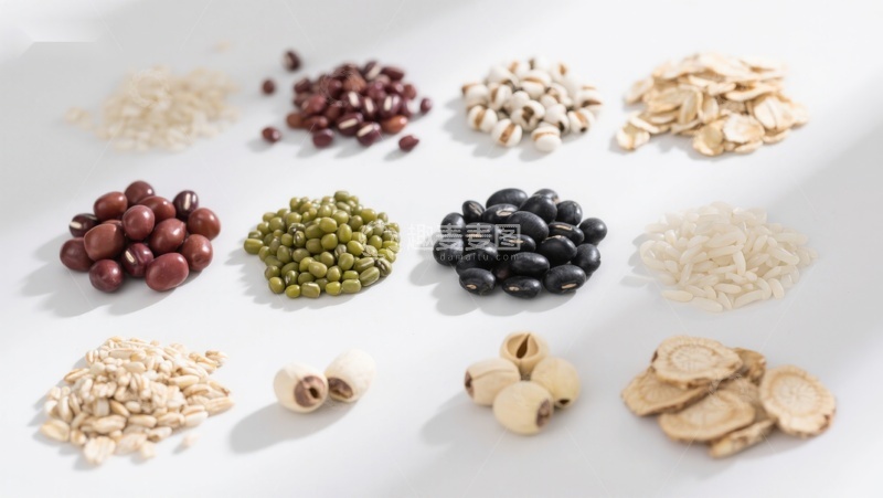 高清大图下载【趣麦麦图】多种谷物与豆类的展示