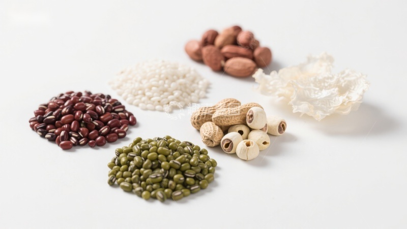 高清大图下载【趣麦麦图】多种豆类与坚果的组合展示