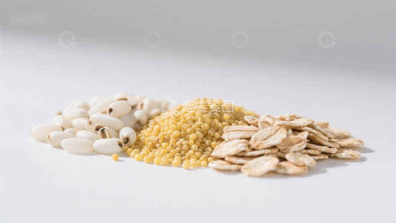 高清大图下载【趣麦麦图】三种谷物的静物展示