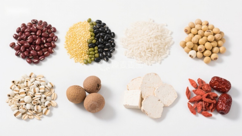 高清大图下载【趣麦麦图】多种传统食材展示