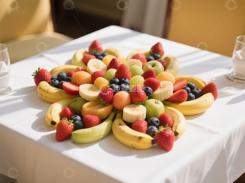 高清大图下载【趣麦麦图】色彩缤纷的水果拼盘