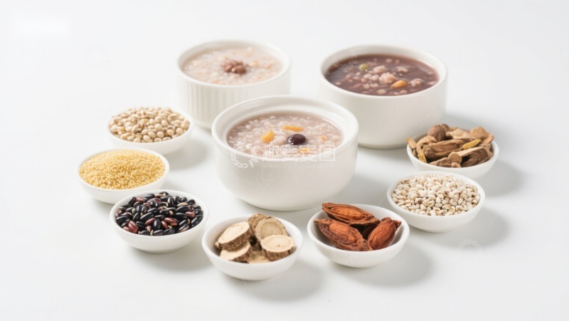 高清大图下载【趣麦麦图】多种谷物与粥品展示