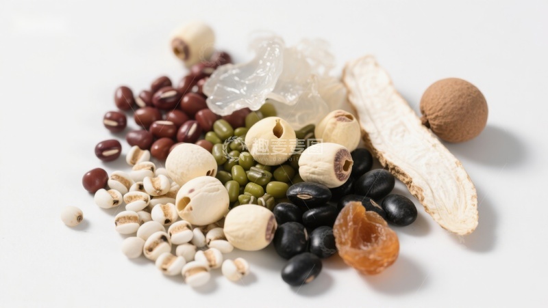 高清大图下载【趣麦麦图】多种传统食材的组合展示