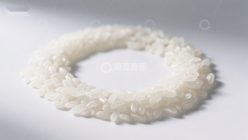 高清大图下载【趣麦麦图】米粒环绕成圈的艺术展示