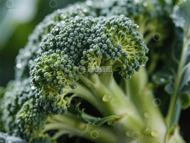 高清大图下载【趣麦麦图】新鲜绿色西兰花特写