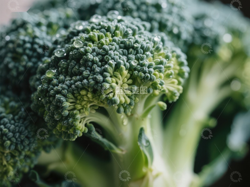 高清大图下载【趣麦麦图】新鲜绿色西兰花特写