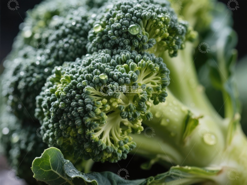 高清大图下载【趣麦麦图】新鲜绿色西兰花特写