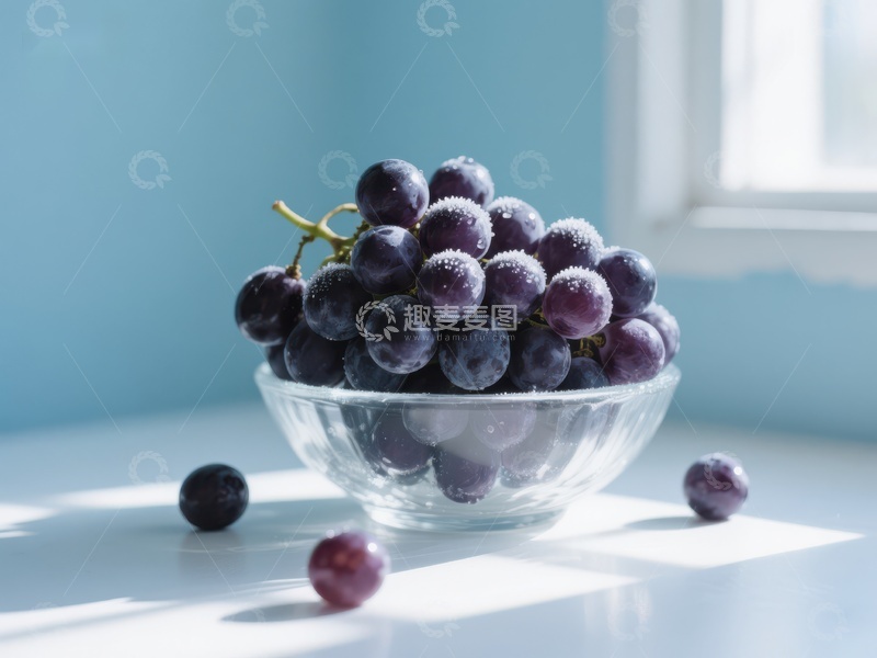 高清大图下载【趣麦麦图】阳光下的葡萄碗
