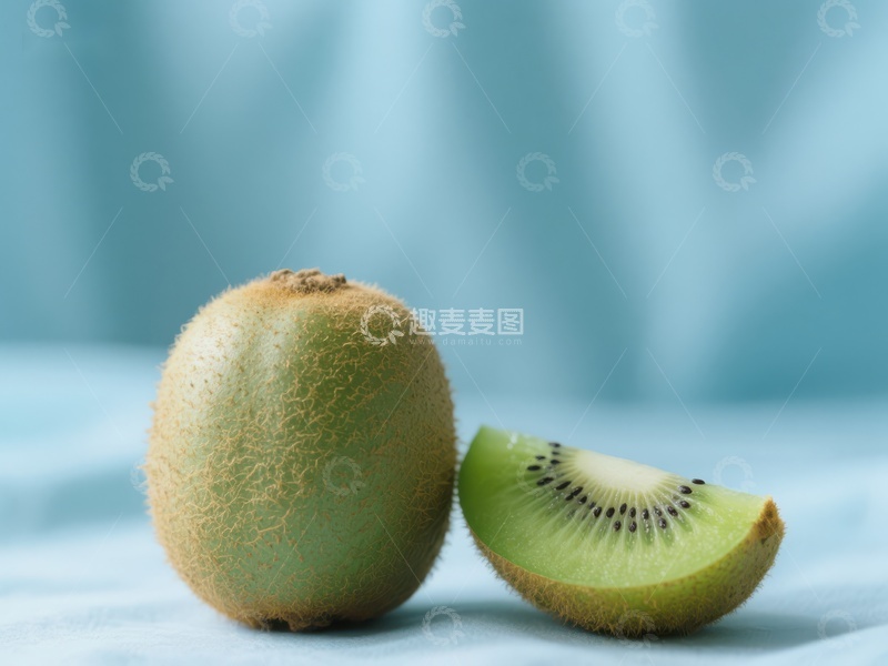 高清大图下载【趣麦麦图】新鲜猕猴桃与切片展示