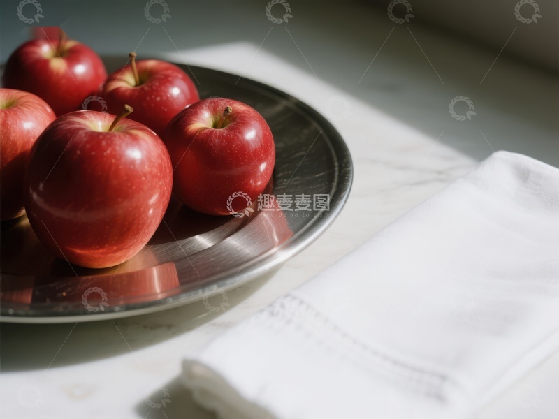 高清大图下载【趣麦麦图】阳光下的红苹果