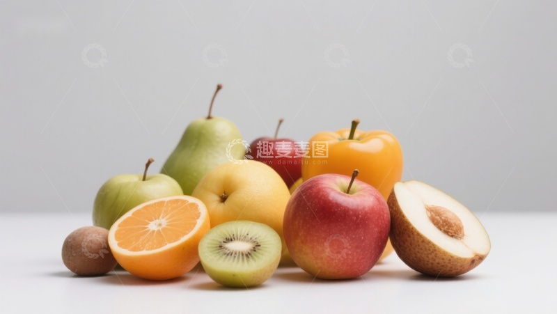 高清大图下载【趣麦麦图】新鲜水果组合展示
