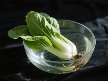 水培小白菜，清新自然
