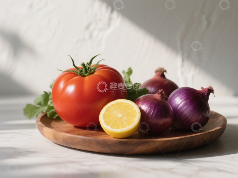 高清大图下载【趣麦麦图】新鲜蔬菜水果盘