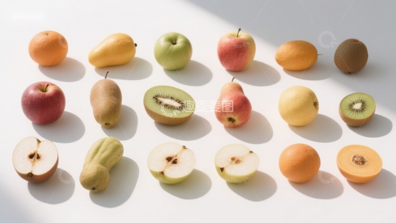 高清大图下载【趣麦麦图】多样水果排列展示