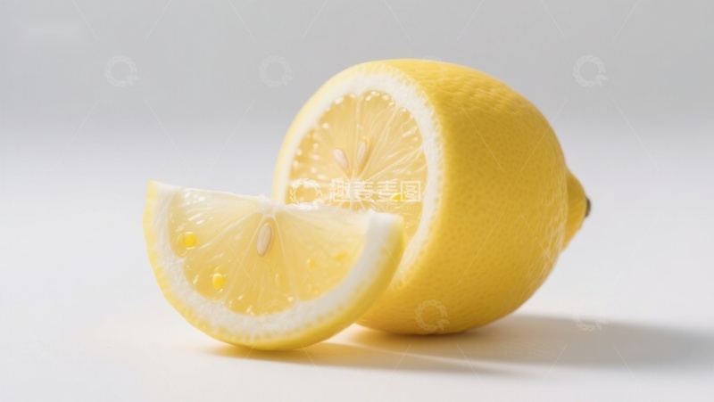 高清大图下载【趣麦麦图】新鲜柠檬切片与整果展示