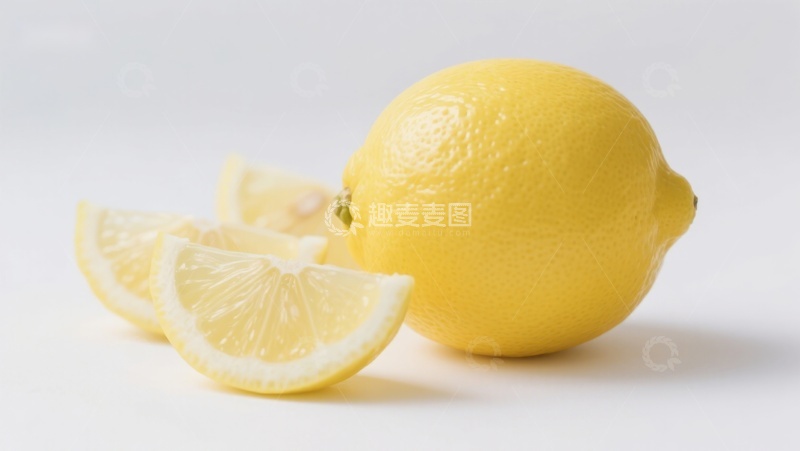 高清大图下载【趣麦麦图】新鲜柠檬与切片展示