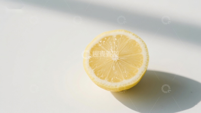 高清大图下载【趣麦麦图】阳光下的柠檬切片