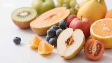 新鲜水果拼盘展示