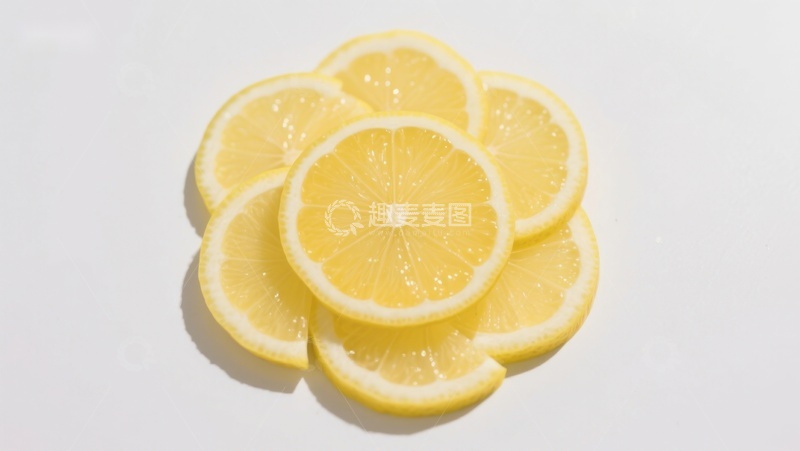 高清大图下载【趣麦麦图】新鲜柠檬切片排列
