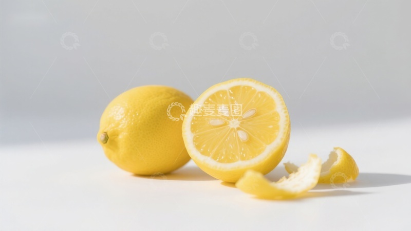 高清大图下载【趣麦麦图】新鲜柠檬切片展示
