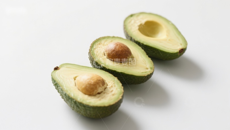 高清大图下载【趣麦麦图】新鲜切开的鳄梨展示