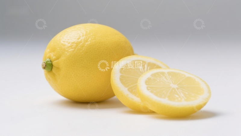 高清大图下载【趣麦麦图】新鲜柠檬与切片展示