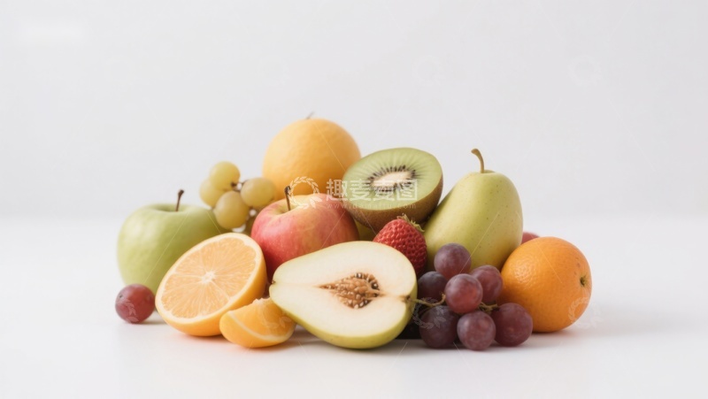 高清大图下载【趣麦麦图】新鲜水果堆叠展示