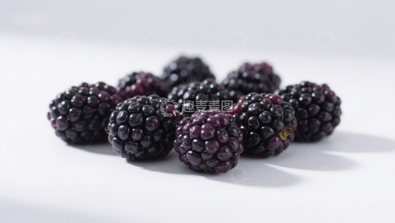 高清大图下载【趣麦麦图】新鲜黑莓静物特写