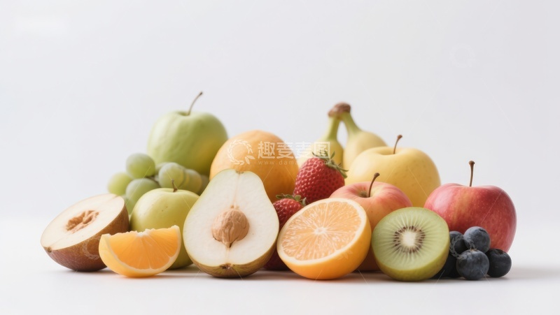 高清大图下载【趣麦麦图】新鲜水果堆叠展示