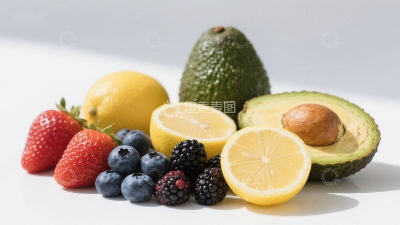 高清大图下载【趣麦麦图】新鲜水果组合展示