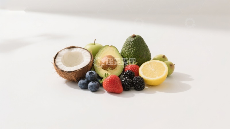 高清大图下载【趣麦麦图】新鲜水果组合展示