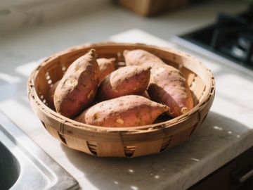 竹篮中的红薯