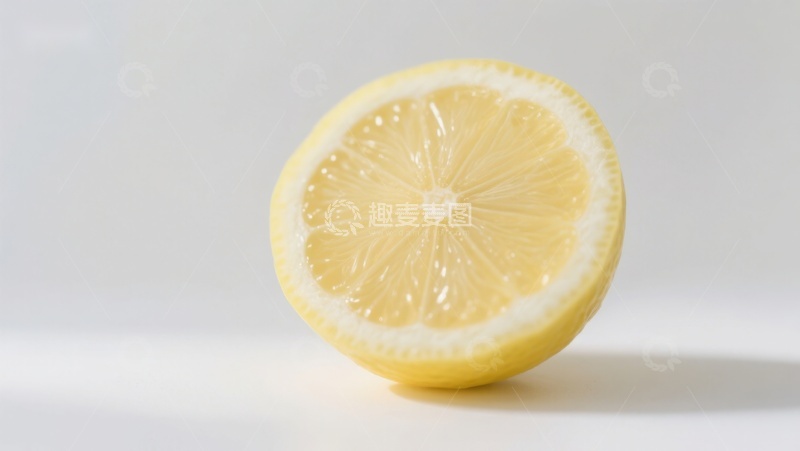 高清大图下载【趣麦麦图】新鲜柠檬切片特写