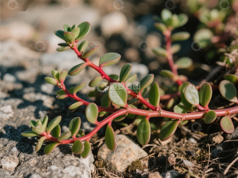 高清大图下载【趣麦麦图】石缝中的绿色植物