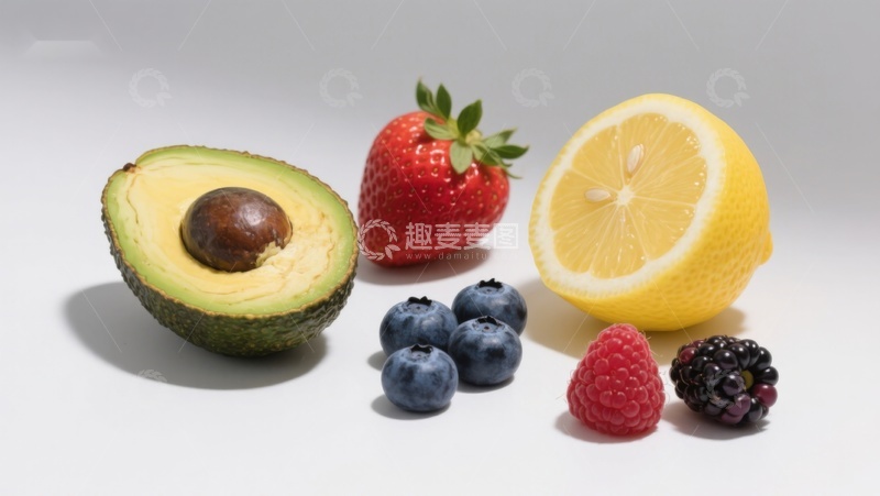 高清大图下载【趣麦麦图】新鲜水果组合展示