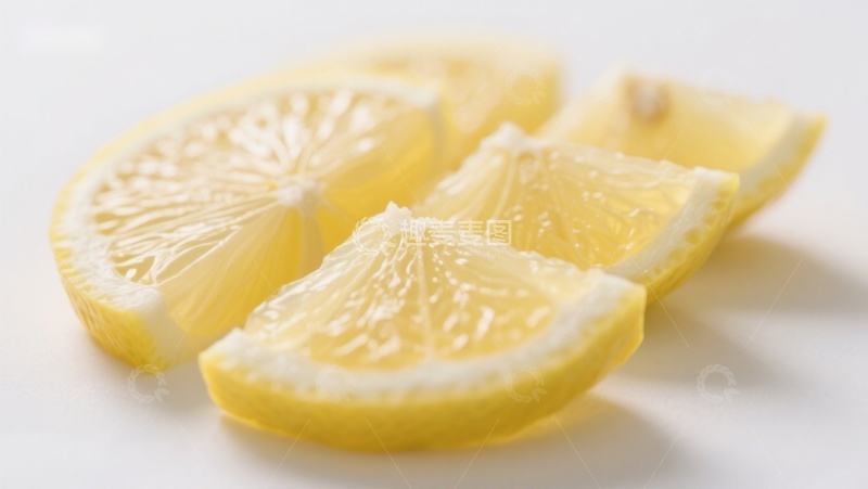 高清大图下载【趣麦麦图】新鲜柠檬切片特写