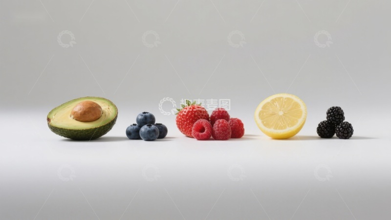 高清大图下载【趣麦麦图】新鲜水果排列展示