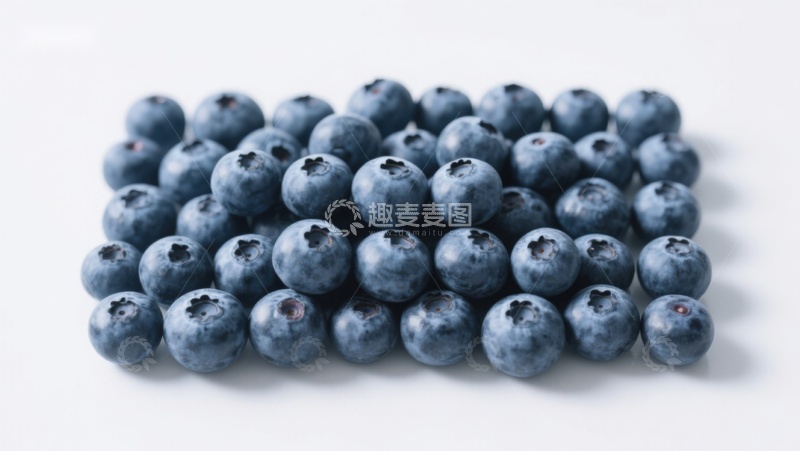 高清大图下载【趣麦麦图】新鲜蓝莓整齐排列
