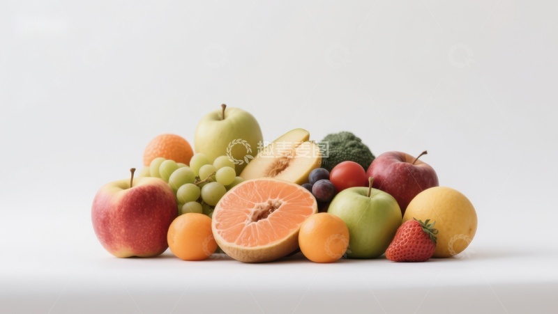 高清大图下载【趣麦麦图】新鲜水果与蔬菜的组合