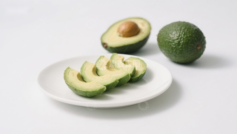 高清大图下载【趣麦麦图】切片牛油果与整果展示