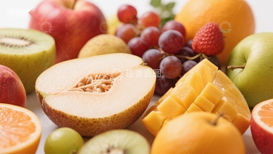 新鲜水果拼盘展示