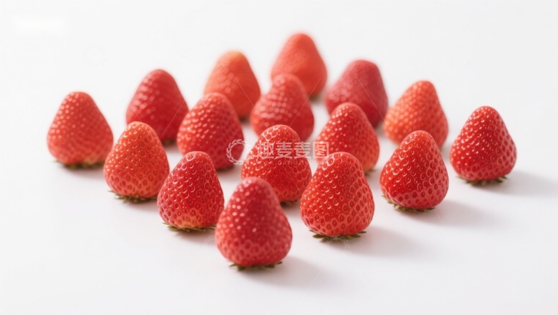 高清大图下载【趣麦麦图】新鲜草莓整齐排列