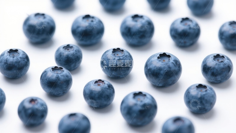 高清大图下载【趣麦麦图】新鲜蓝莓整齐排列