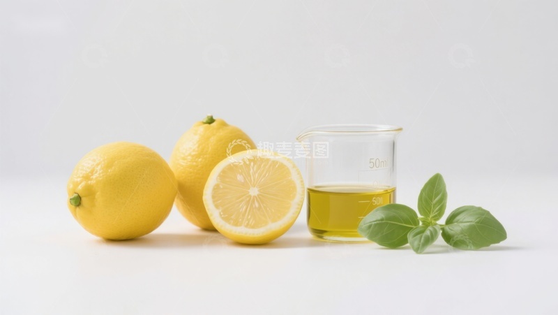 高清大图下载【趣麦麦图】柠檬与精油的清新组合