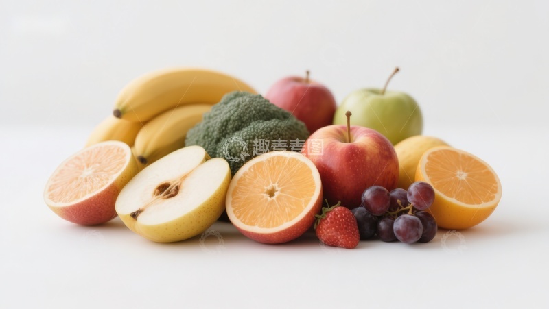 高清大图下载【趣麦麦图】新鲜水果与蔬菜的组合