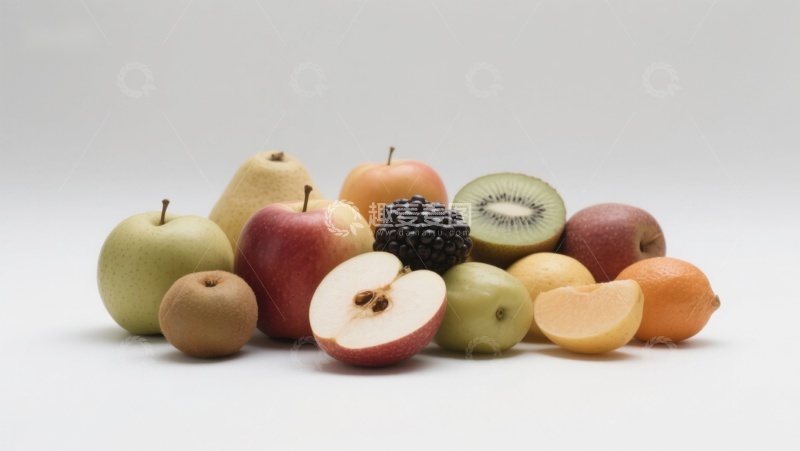 高清大图下载【趣麦麦图】多样新鲜水果静物展示