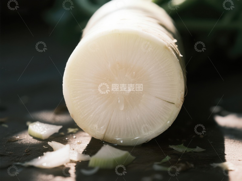 高清大图下载【趣麦麦图】新鲜萝卜切面特写