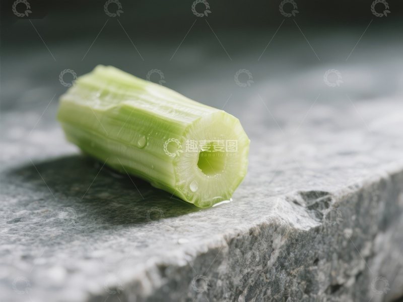 高清大图下载【趣麦麦图】新鲜芹菜段置于石板上