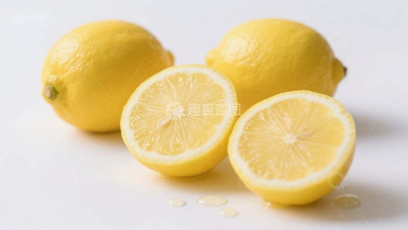 高清大图下载【趣麦麦图】新鲜柠檬切片展示